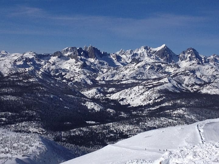 june mountain in winter