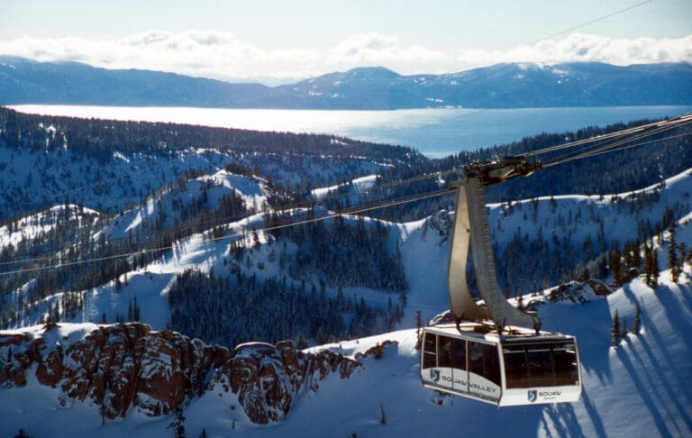 a gondola at palisades tahoe Ski Rental Delivery