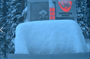 Winter Park Reporting 109.5″ so far this season! Image