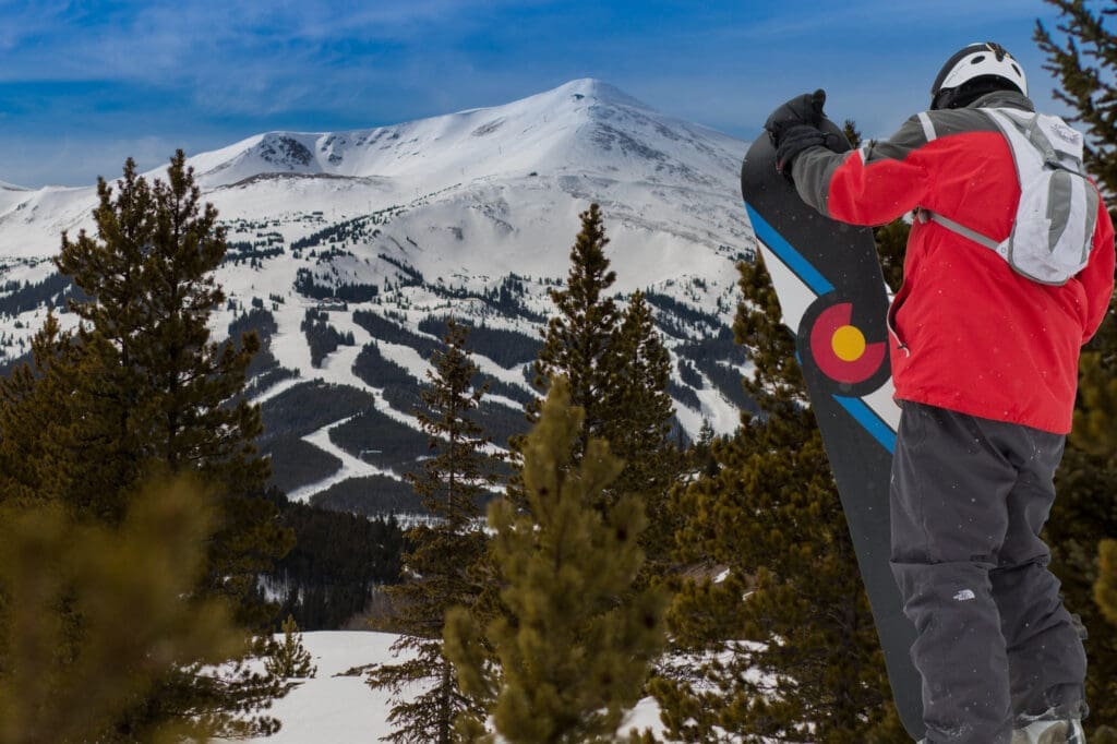 breckenridge ski runs snowboarder mountains